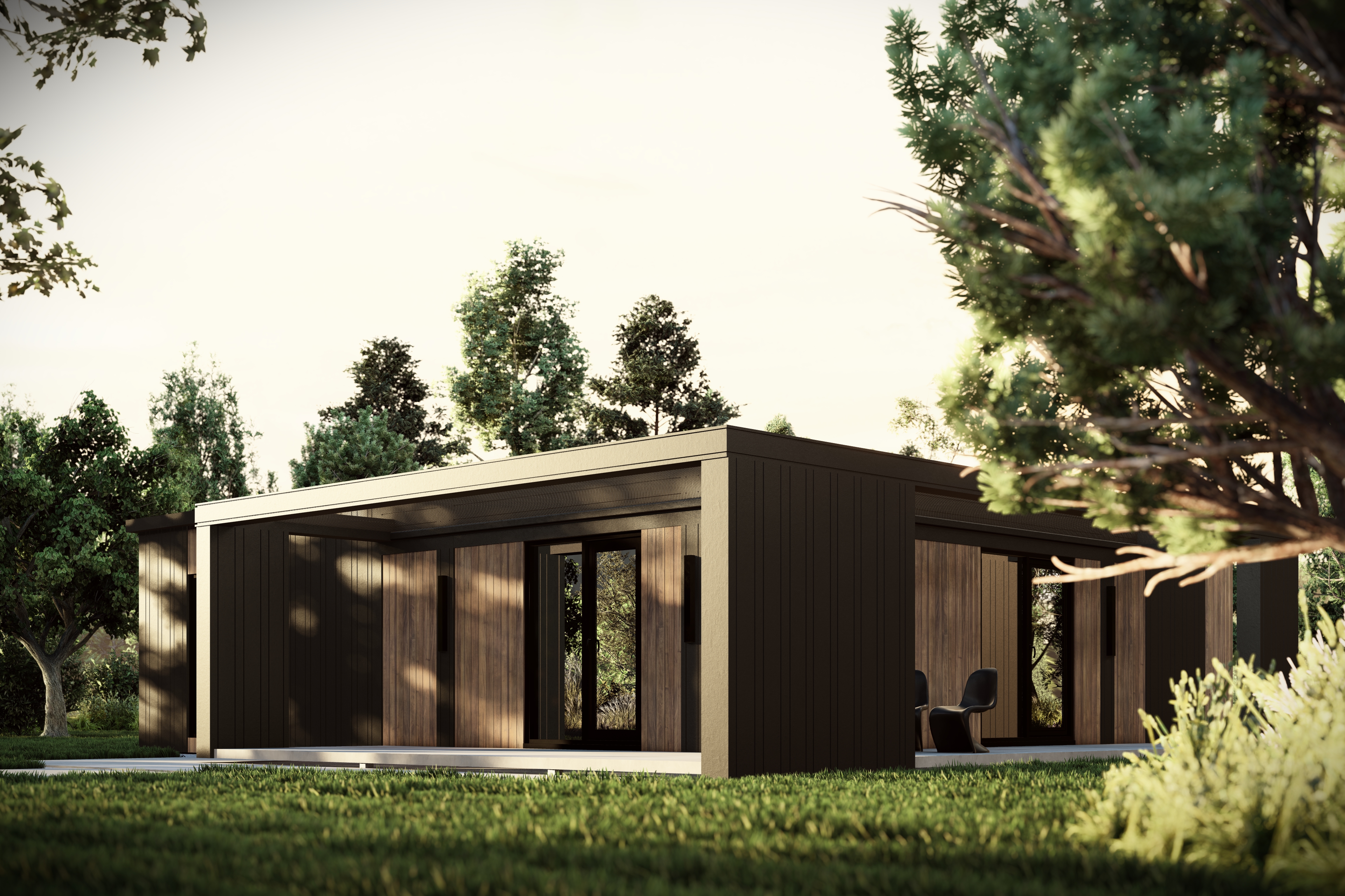 MetalWood Modern - Contemporary house design by Delta Flow